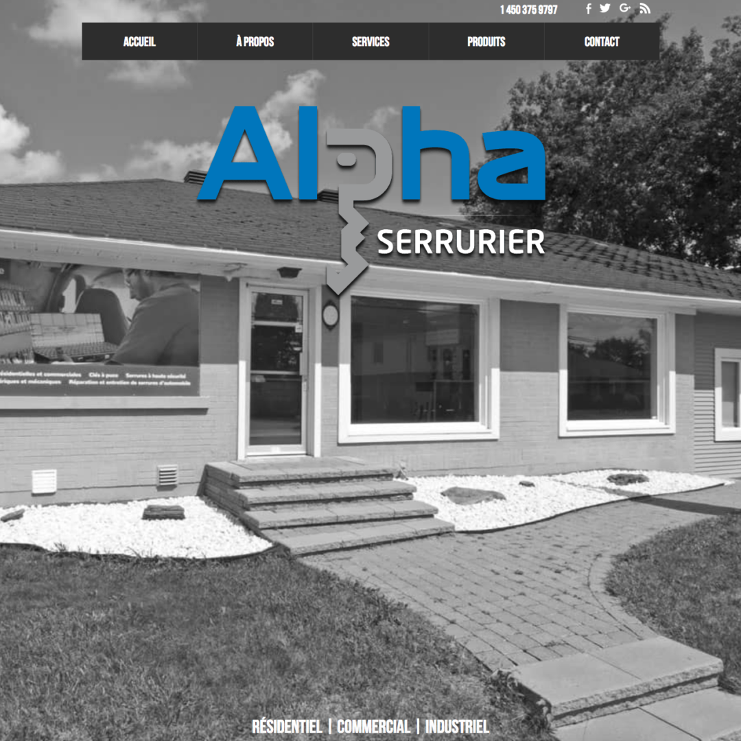 Site web Alpha Serrurier