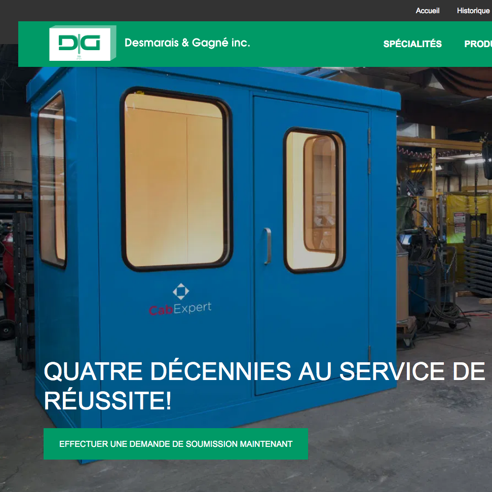 Site web Desmarais & Gagné inc.