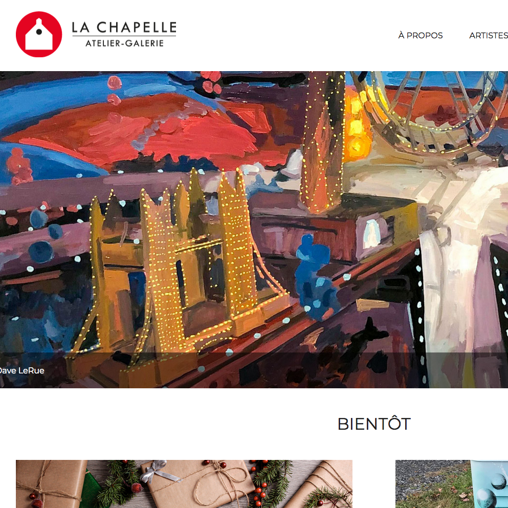 Site web Atelier-Galerie Lachapelle