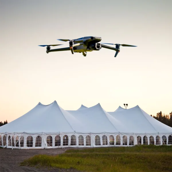 Vidéographie d'un événement avec un Drone