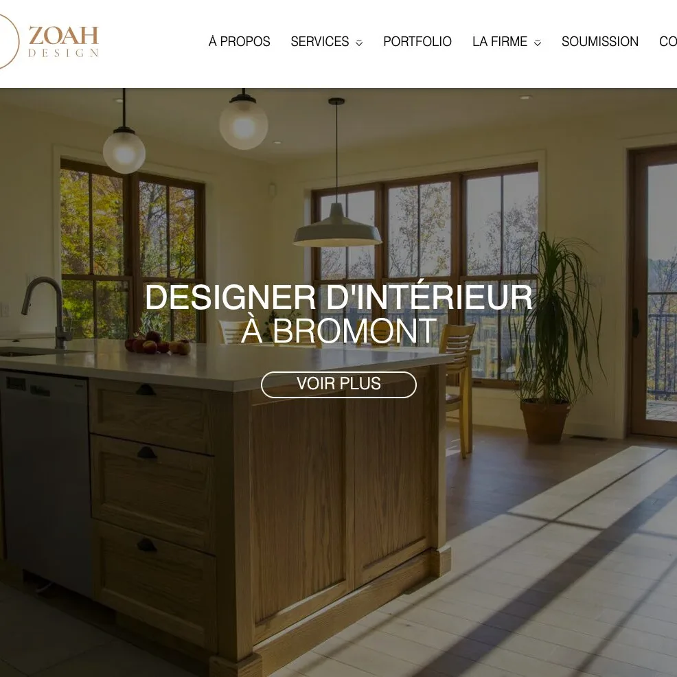 Site web pour Zoah Design